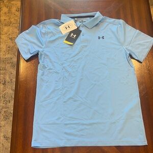 Under Armour Youth Light Blue Polo Shirt